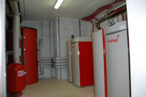Centrale termica con caldaie windhager